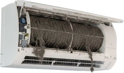 Turbine de climatiseur encrassée par la poussière, les acariens, les champignons et les bactéries. Sans nettoyage régulier, ces polluants se diffusent dans toute votre maison et dégradent la qualité de votre air intérieur. Faites nettoyer votre clim pour préserver votre santé et celle de vos proches.